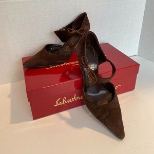 Ferragamo Suede Pumps